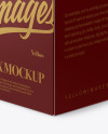 Paper Box Mockup - Halfside View (High-Angle Shot)