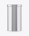 Metallic Tin Can Box Mockup