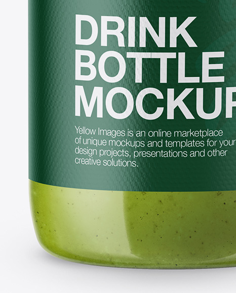 Green Drink Bottle Mockup