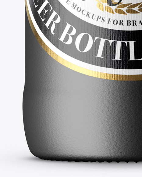 Ceramic Beer Bottle Mockup