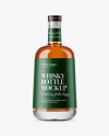 Clear Glass Whisky Bottle Mockup Clear Glass Whisky Bottle Mockup