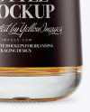 Clear Glass Whisky Bottle Mockup