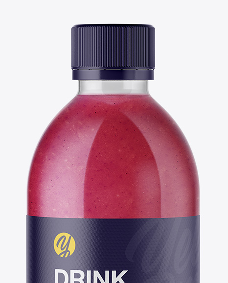 Pink Drink Bottle Mockup