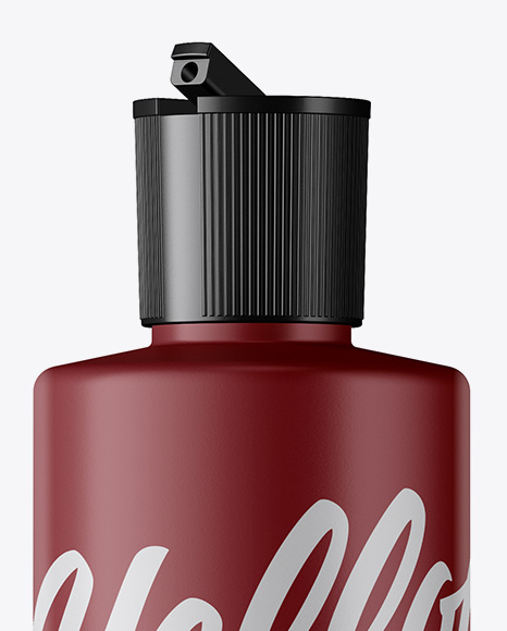 250ml PET Matte Cosmetic Bottle Mockup