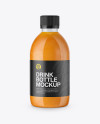 Orange Drink Bottle Mockup