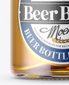 Clear Beer Bottle Mockup