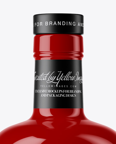 Glossy Ceramic Bottle Mockup Glossy Ceramic Bottle Mockup