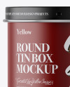 Matte Tin Can Box Mockup