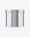 Metallic Tin Can Box Mockup