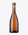 Amber Beer Bottle Mockup