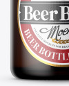 Amber Beer Bottle Mockup