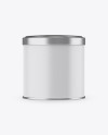 Matte Round Tin Box Mockup