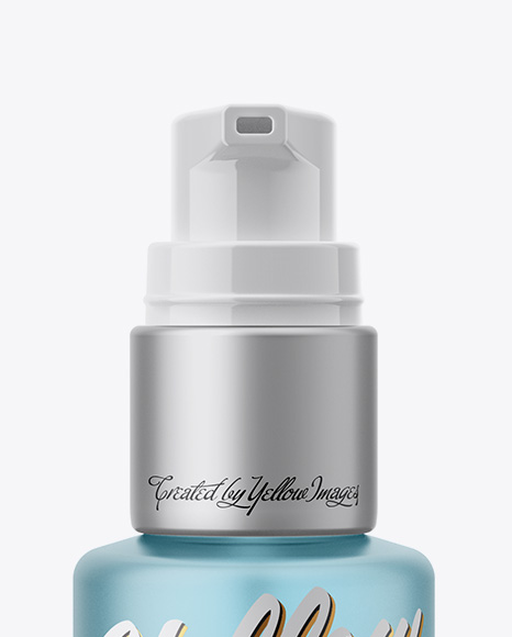 Frosted Glass Sprayer Bottle Mockup