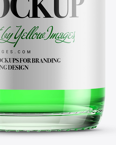 700ml Clear Glass Liquor Bottle Mockup