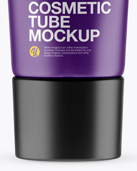 Matte Cosmetic Tube Mockup