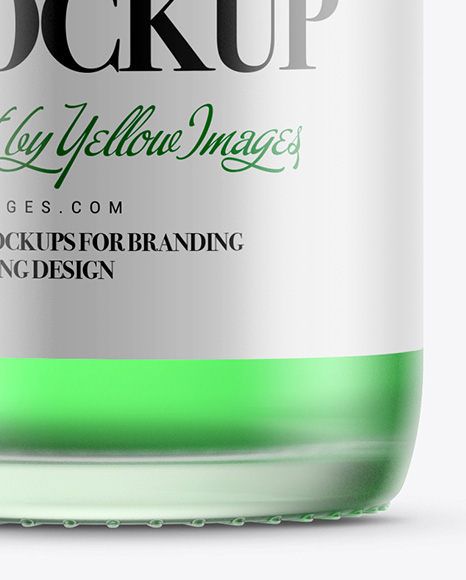 700ml Frosted Glass Liquor Bottle Mockup