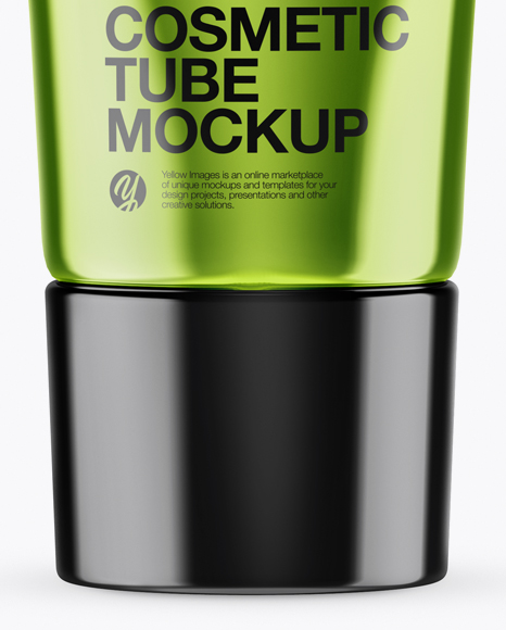 Metallic Cosmetic Tube Mockup