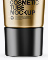 Matte Metallic Cosmetic Tube Mockup