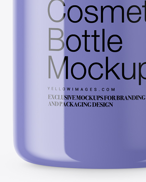Glossy Cosmetic Bottle Mockup Glossy Cosmetic Bottle Mockup