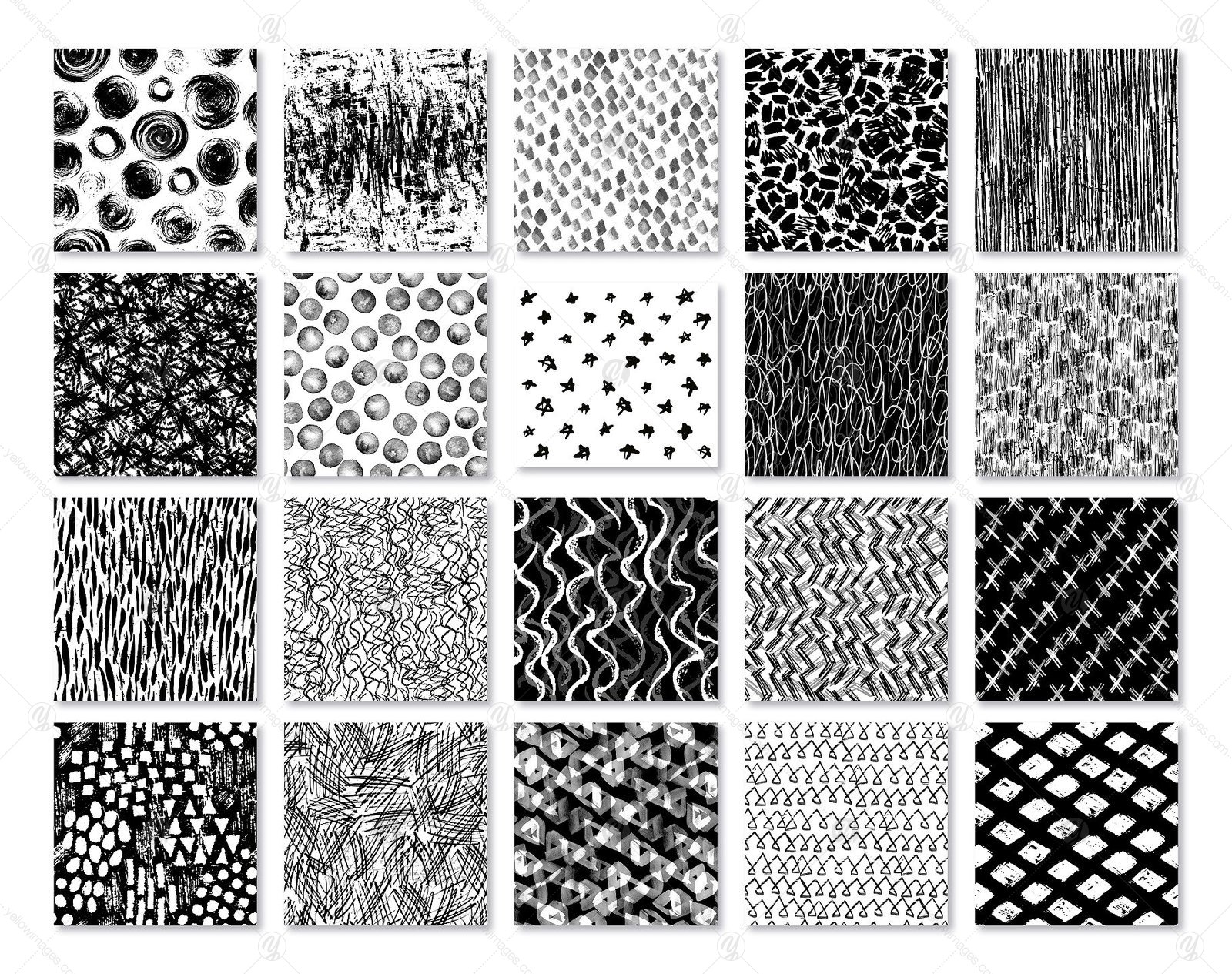 100 Abstract Black&amp;White Patterns