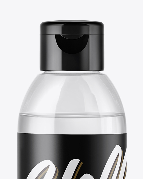 Clear PET Cosmetic Bottle Mockup