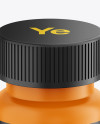 Matte Plastic Pills Bottle Mockup - Front View (High-Angle Shot)