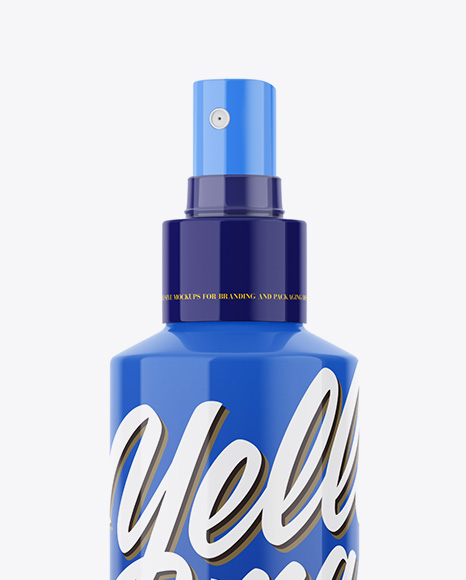 Glossy Cosmetic Sprayer Bottle Mockup