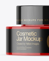 50ml Glossy Plastic Cosmetic Jar Mockup