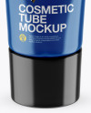 Glossy Cosmetic Tube Mockup (High-Angle Shot)