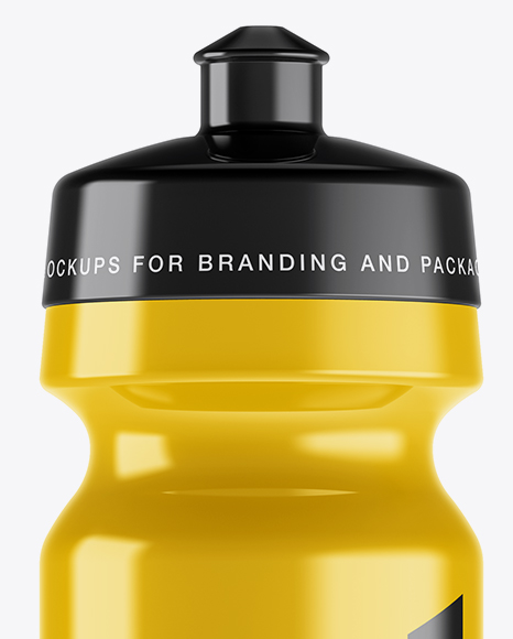 Glossy Sport Bottle Mockup