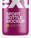 Textured Plastic Sport Bottle Mockup