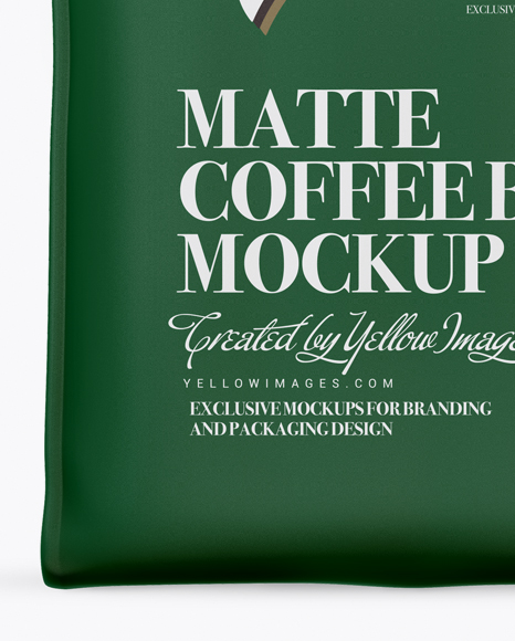 Matte Coffee Bag Mockup