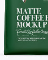 Matte Coffee Bag Mockup