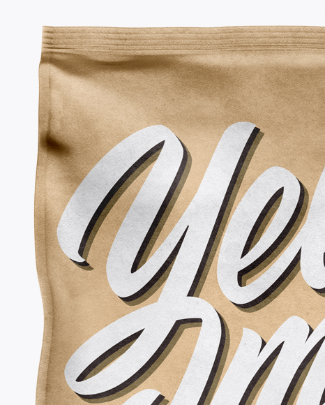 Kraft Paper Coffee Bag Mockup
