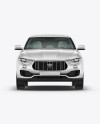 Mid-Size Luxury Crossover SUV Mockup - Front View