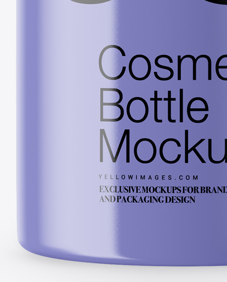 Glossy Cosmetic Bottle Mockup Glossy Cosmetic Bottle Mockup