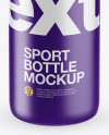 Matte Sport Bottle Mockup (High-Angle Shot)