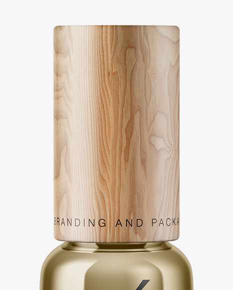 Metallic Cosmetic Bottle Mockup