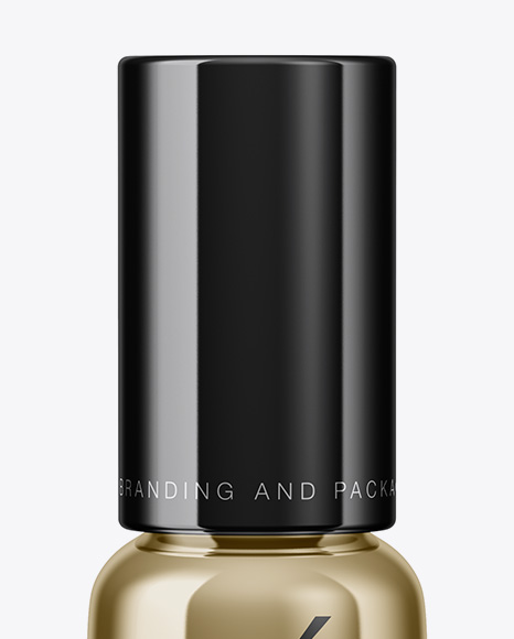 Metallic Cosmetic Bottle Mockup