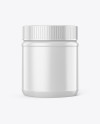 Glossy Plastic Jar Mockup