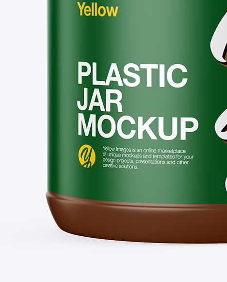 Matte Plastic Jar Mockup