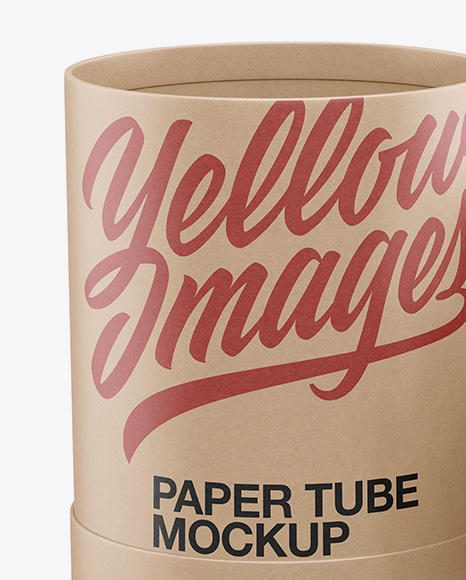 Two Kraft Paper Tubes Mockup