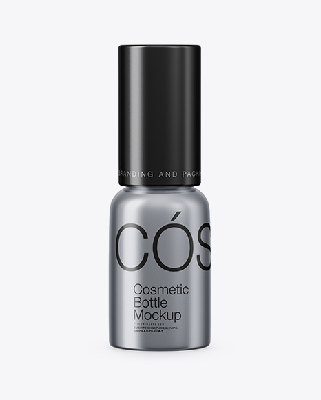 Matte Metallic Cosmetic Bottle Mockup Matte Metallic Cosmetic Bottle Mockup