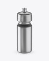 Matte Metallic Sport Bottle Mockup (High-Angle Shot)