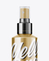 Metallic Cosmetic Sprayer Bottle Mockup