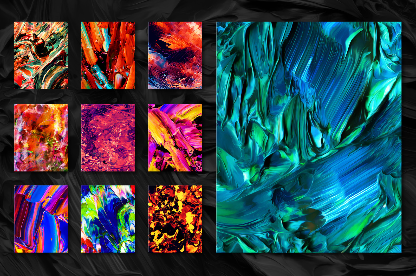 Flow, Vol. 1: 100 Fluid Abstract Paintings