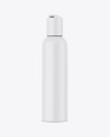 Matte Plastic Press-Cap Cosmetic Bottle Mockup