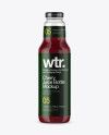 Clear Glass Bottle with Cherry Juice Mockup Clear Glass Bottle with Cherry Juice Mockup