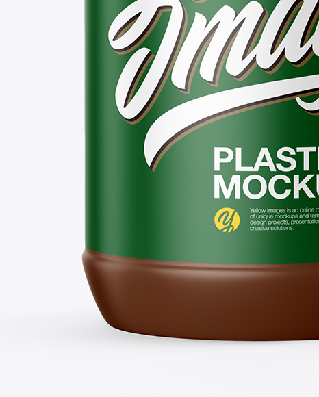 Matte Plastic Jar Mockup