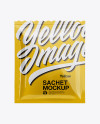 Glossy Sachet Mockup